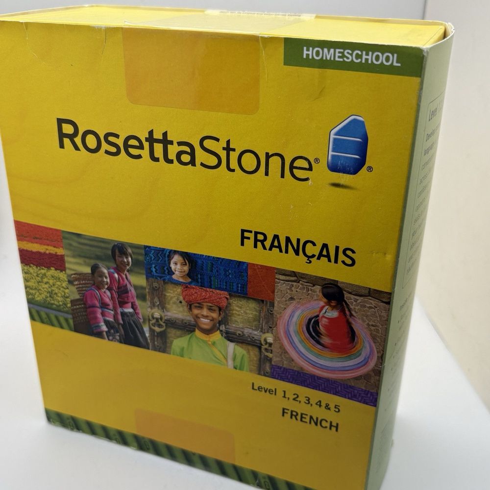 NEW Rosetta Stone French Francais Version 3 Level 1-5 Homeschool WinMac CD ROM
